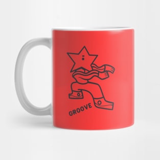 Weird Groove is the best. minimalist design for Friday vibes in black ink Mug